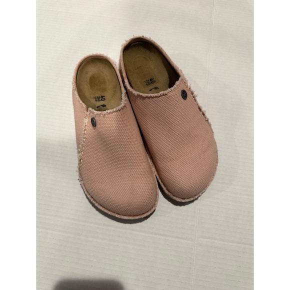 Birkenstock Zermatt 365 SOFT PINK CANVAS Clogs Dusty Pink Sz 40 Women's 9 9.5 - Picture 1 of 7